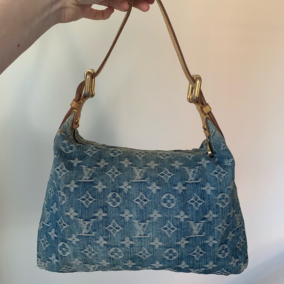 Authentic Louis Vuitton Denim Baggy PM shoulder bag - Picture 4 of 14